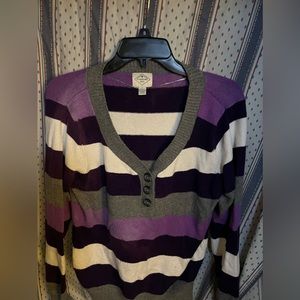 Blue, Black, White and Gray Sweater (St John's Bay)